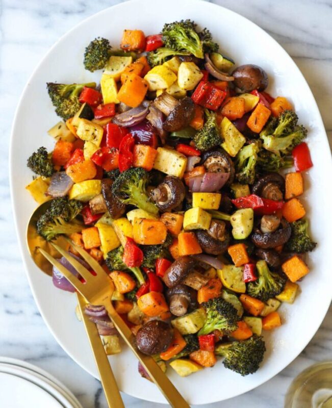 The Best Seasonal Salad Recipe With Roasted Vegetables